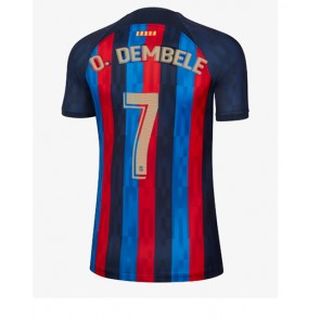 Barcelona Ousmane Dembele #7 kläder Kvinnor 2022-23 Hemmatröja Kortärmad